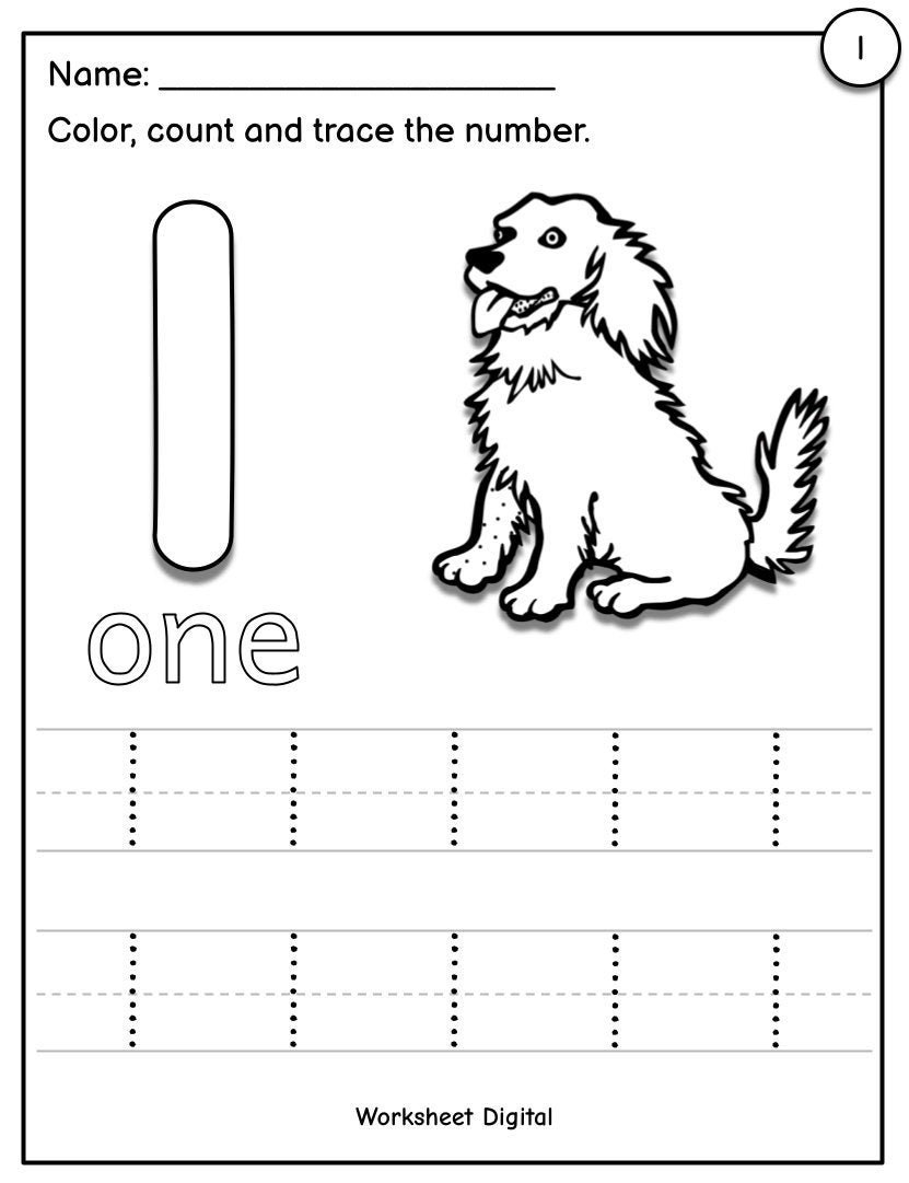 Printable Numbers 1 10 Tracing Worksheets For Preschool Worksheets Library
