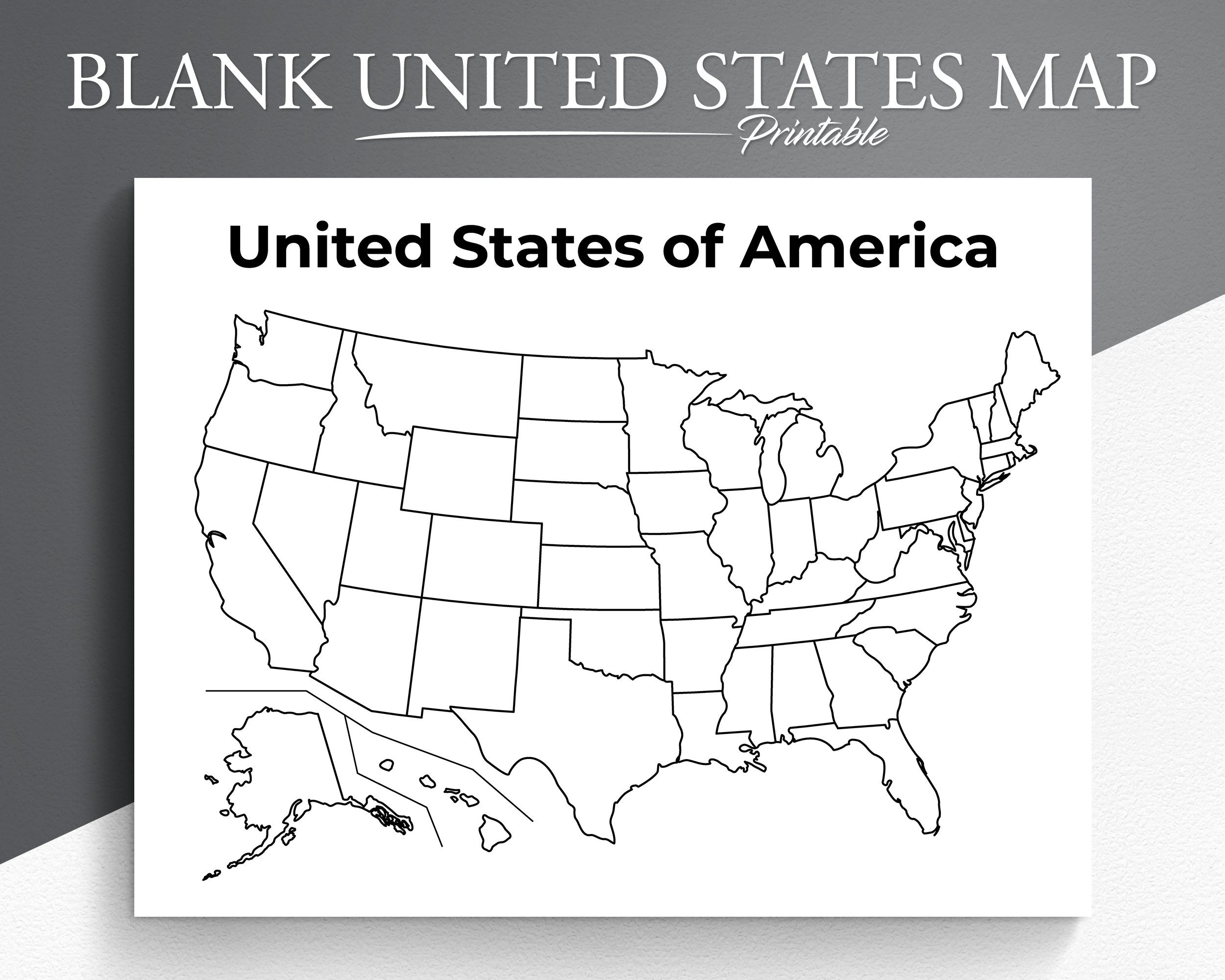 Printable Usa Map Worksheets Library
