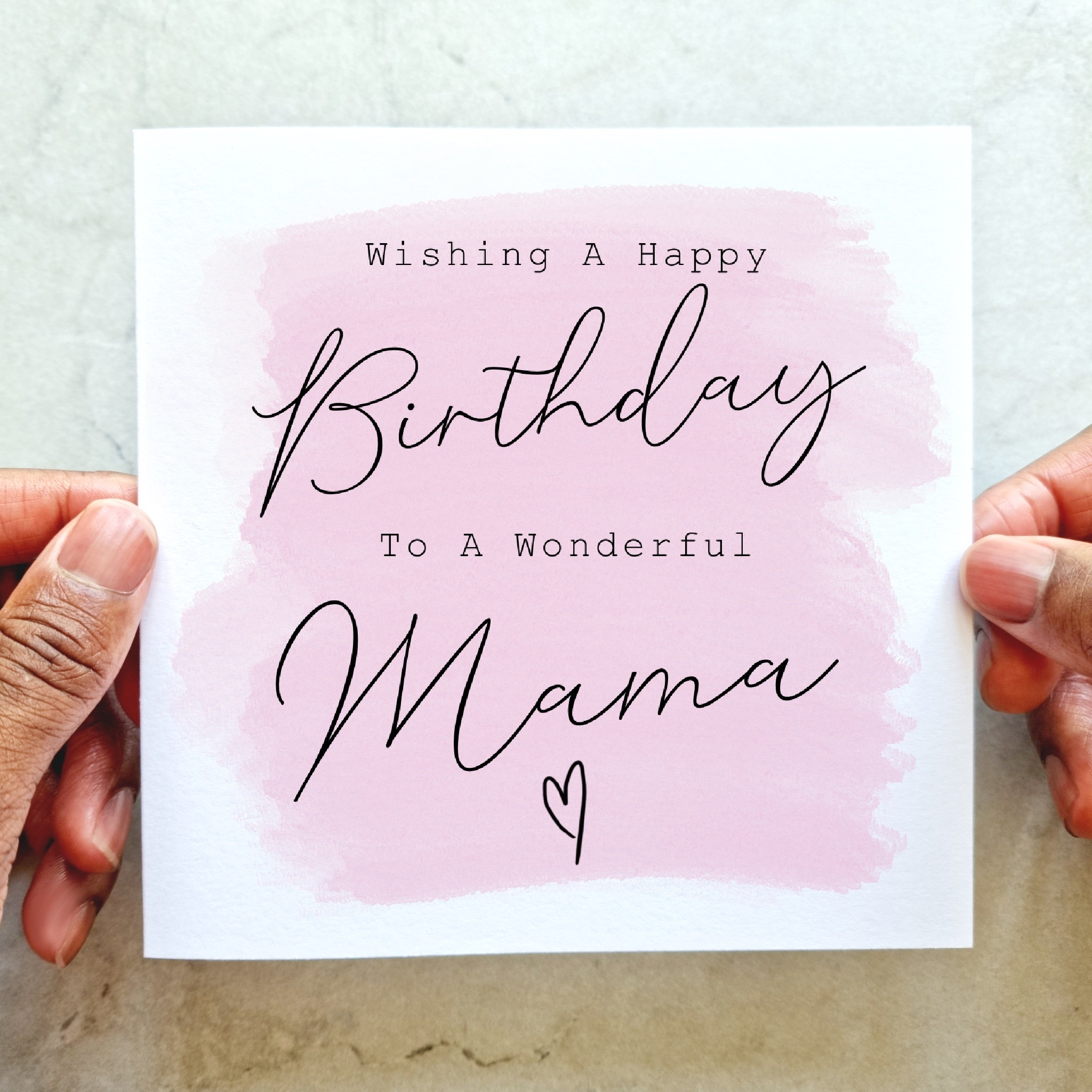 Printed Mama Birthday Card Birthday Card For Mama Special Birthday Card For Mama Mama Card Mama Birthday Card Mama Etsy