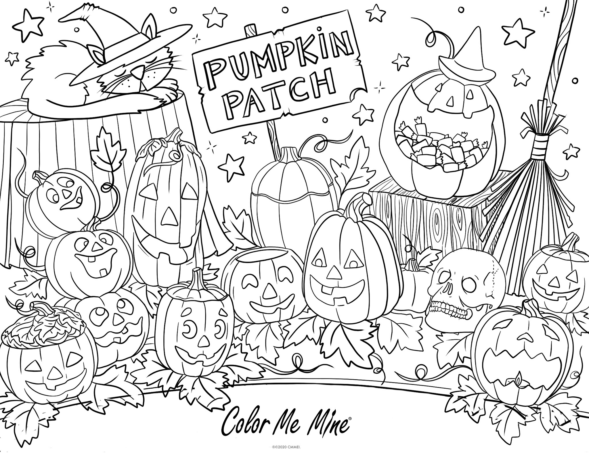 Pumpkin Patch Coloring Pages