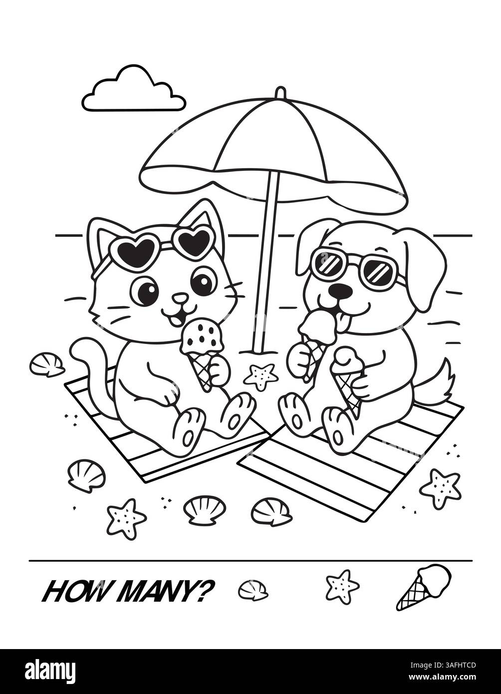 Puppy Colouring Pages Cute Hi res Stock Photography And Images Alamy