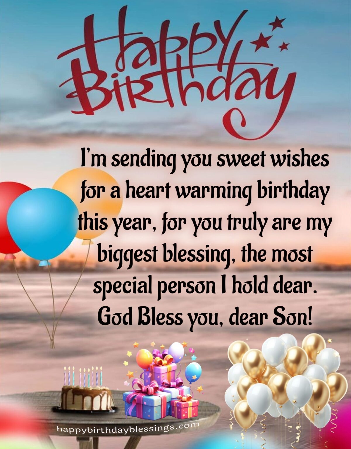 Happy Birthday My Son Wishes