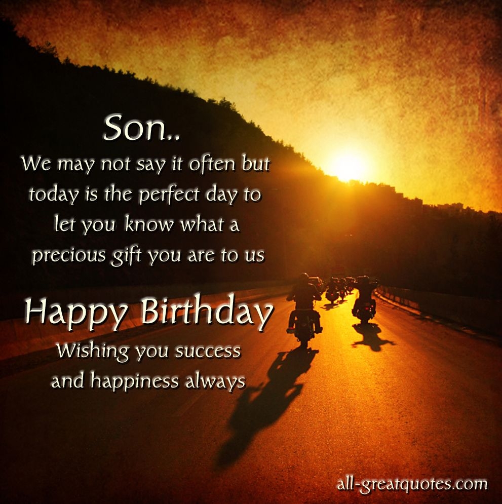 Quotes For Happy Birthday Wishes To Son From Mother Guys Help Me To Wish My Son Happy Birthday My Son For Little