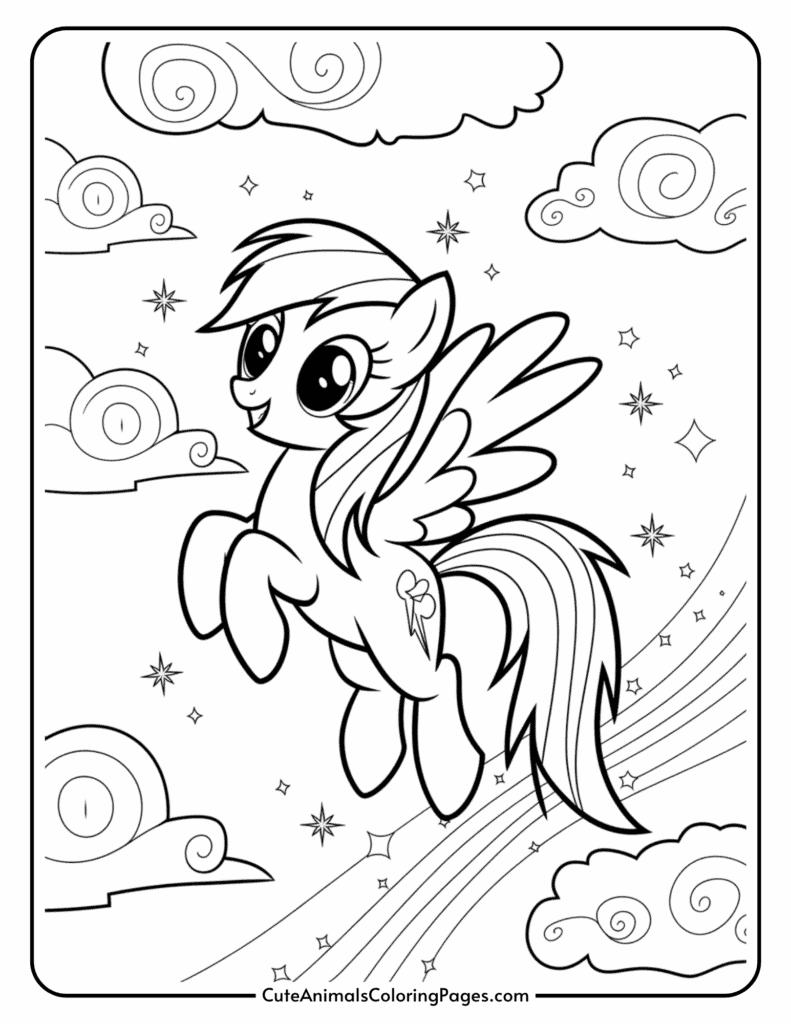 Rainbow Dash Coloring Pages