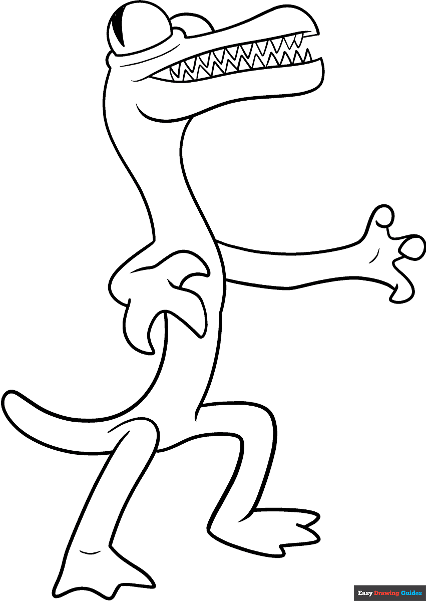 rainbow friend coloring pages