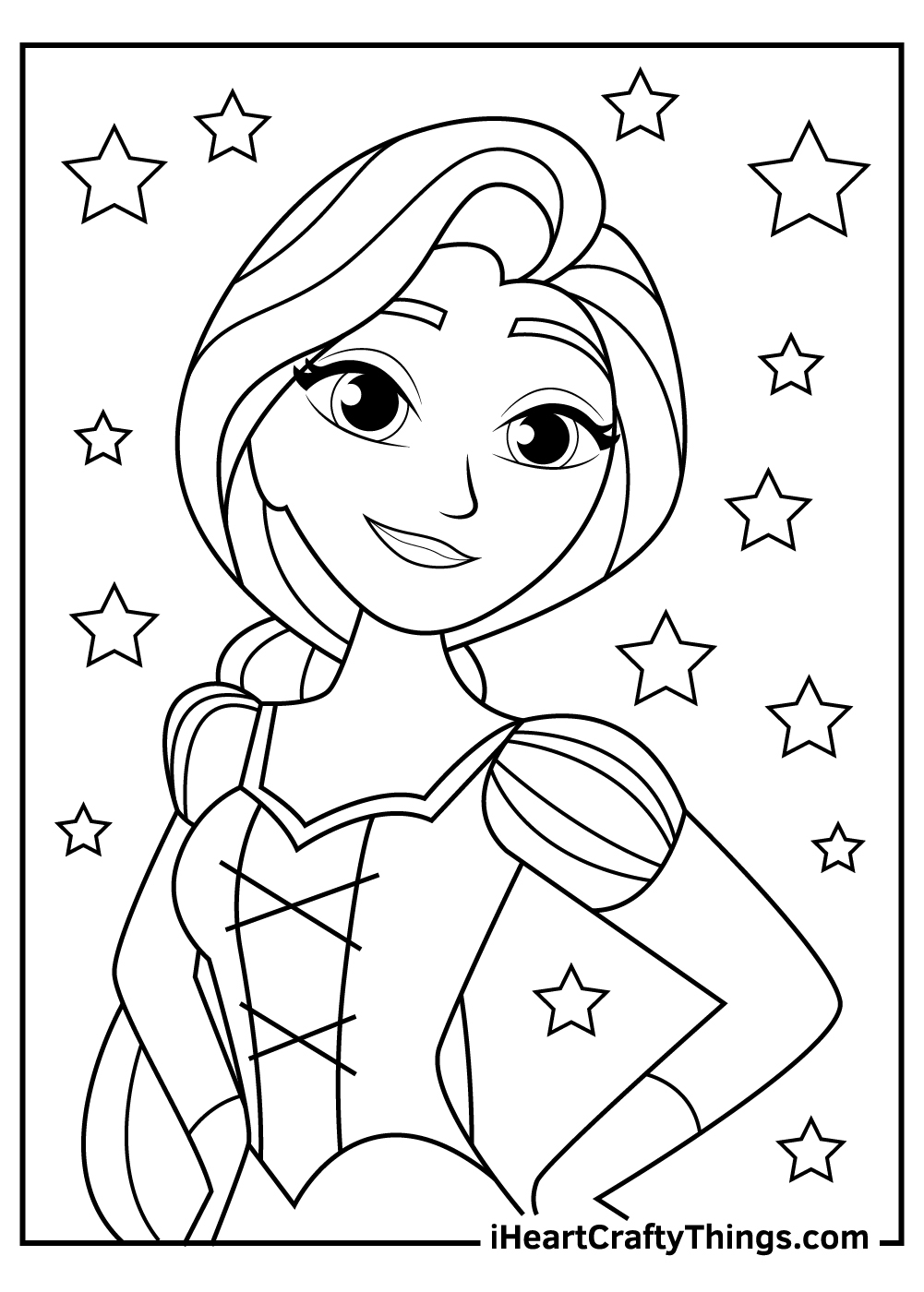 Rapunzel Coloring Book Pages