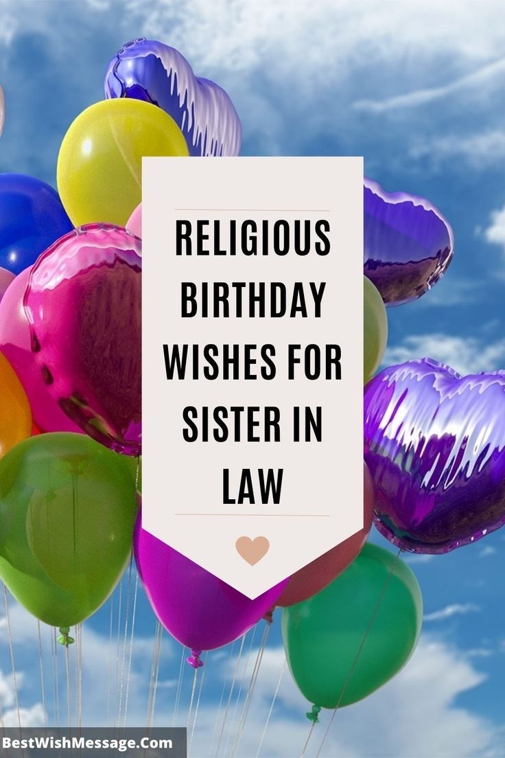 Religious Birthday Wishes For Sister In Law
