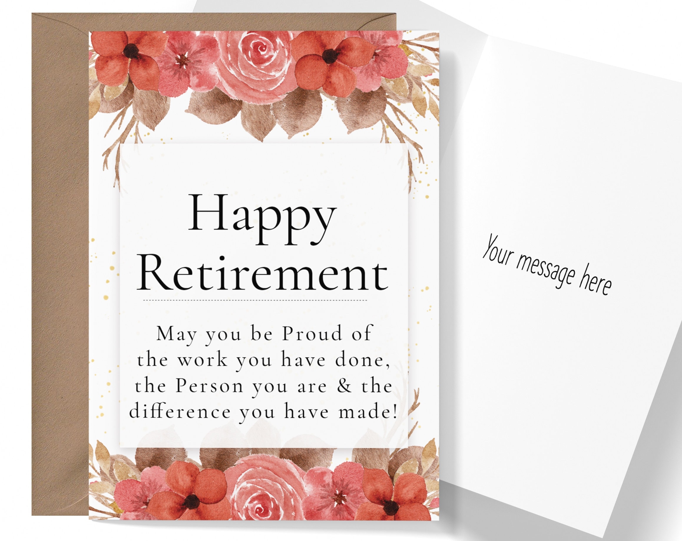 Retirement Card Happy Retirement For Coworker Friend Family Boss Etsy