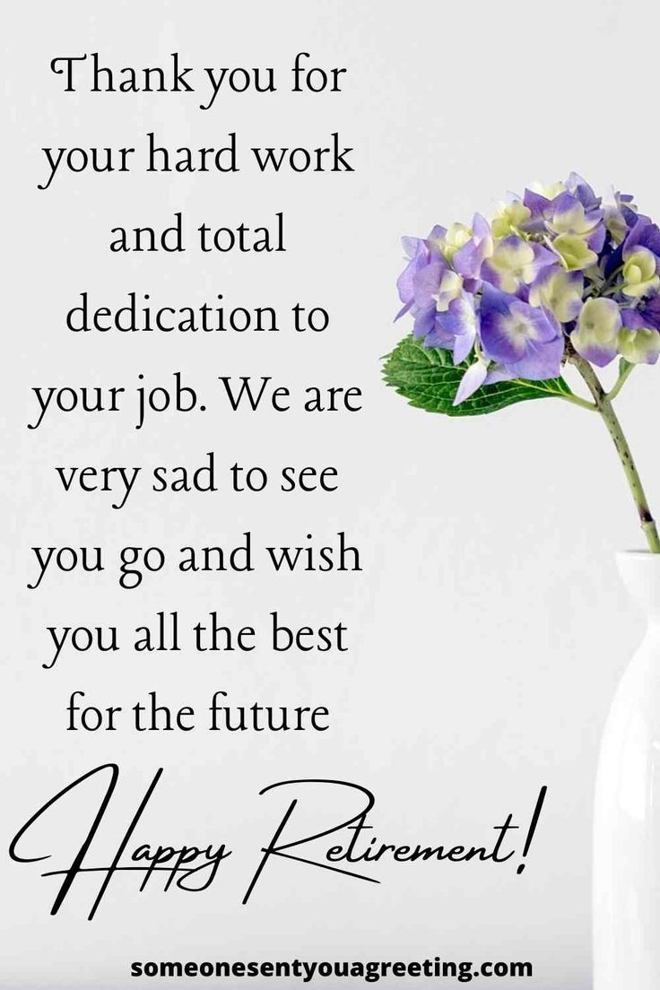 short retirement wishes for colleague