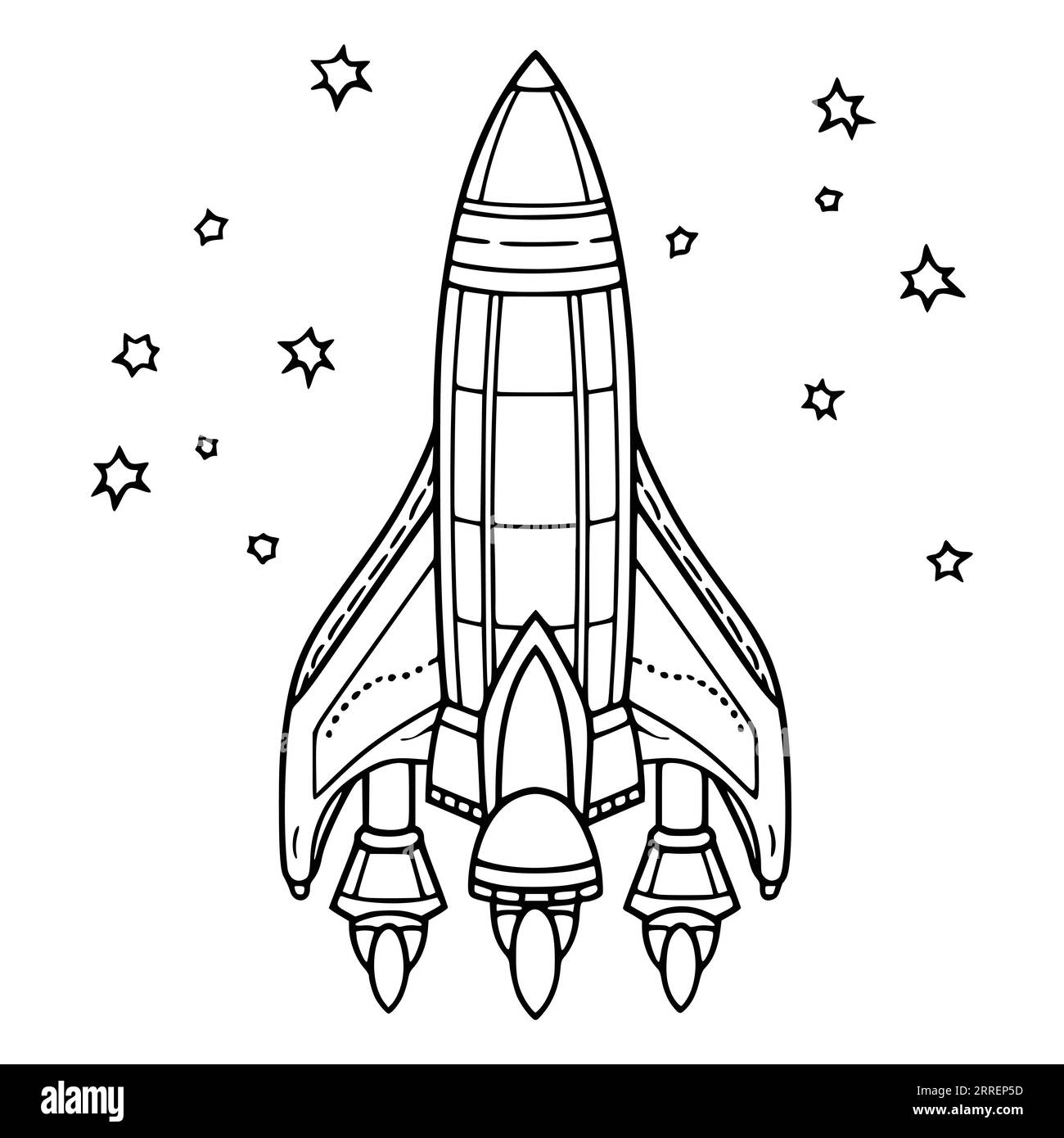 Rocket Ship Coloring Page Printable Hi res Stock Photography And Worksheets Library
