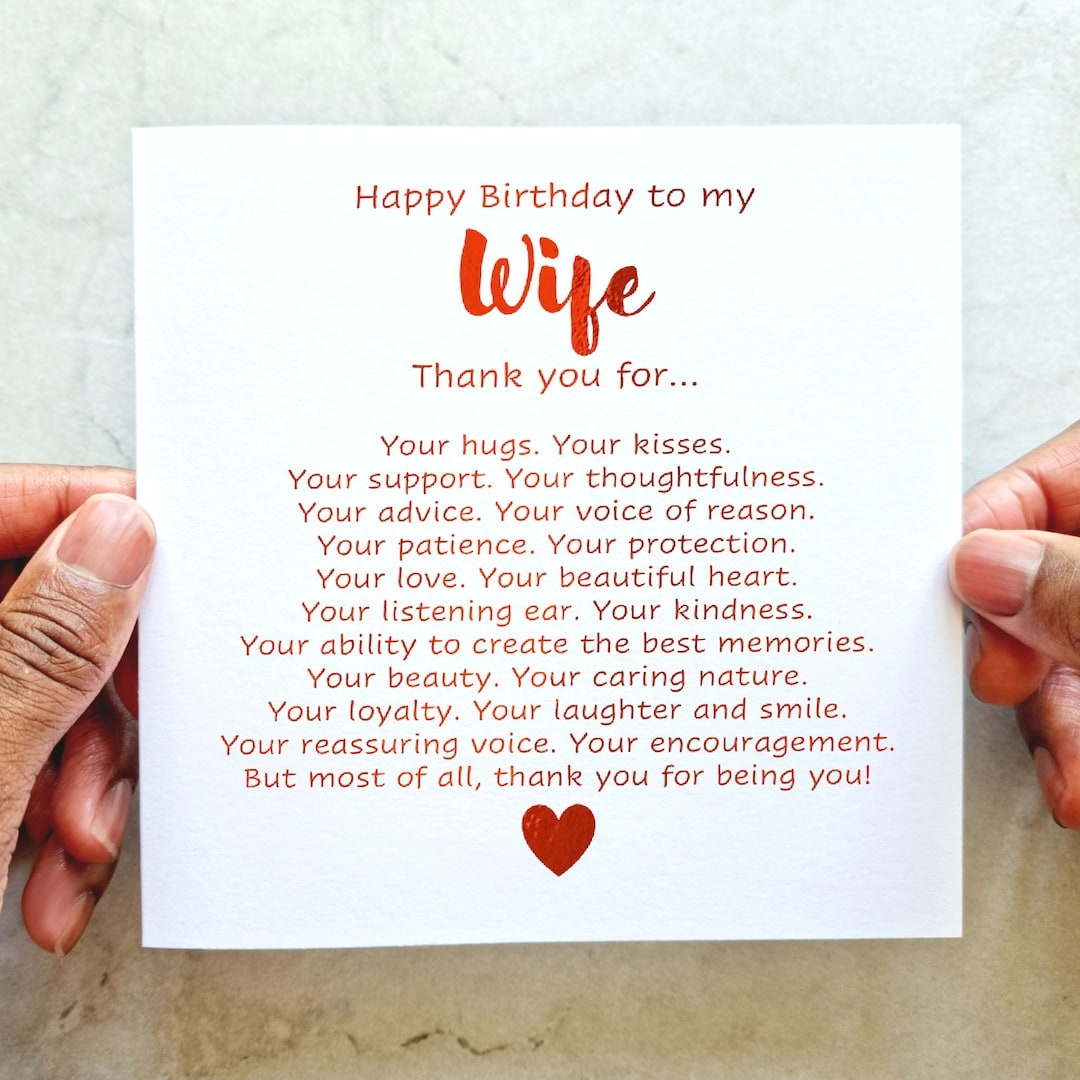 birthday wishes wife romantic