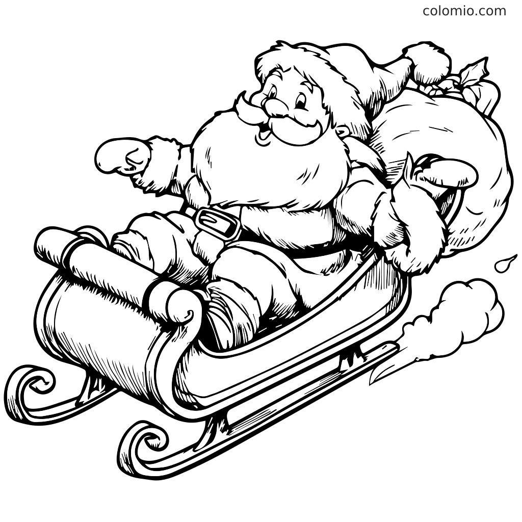 Santa Claus Coloring Pages Free Printable Santa Coloring Sheets