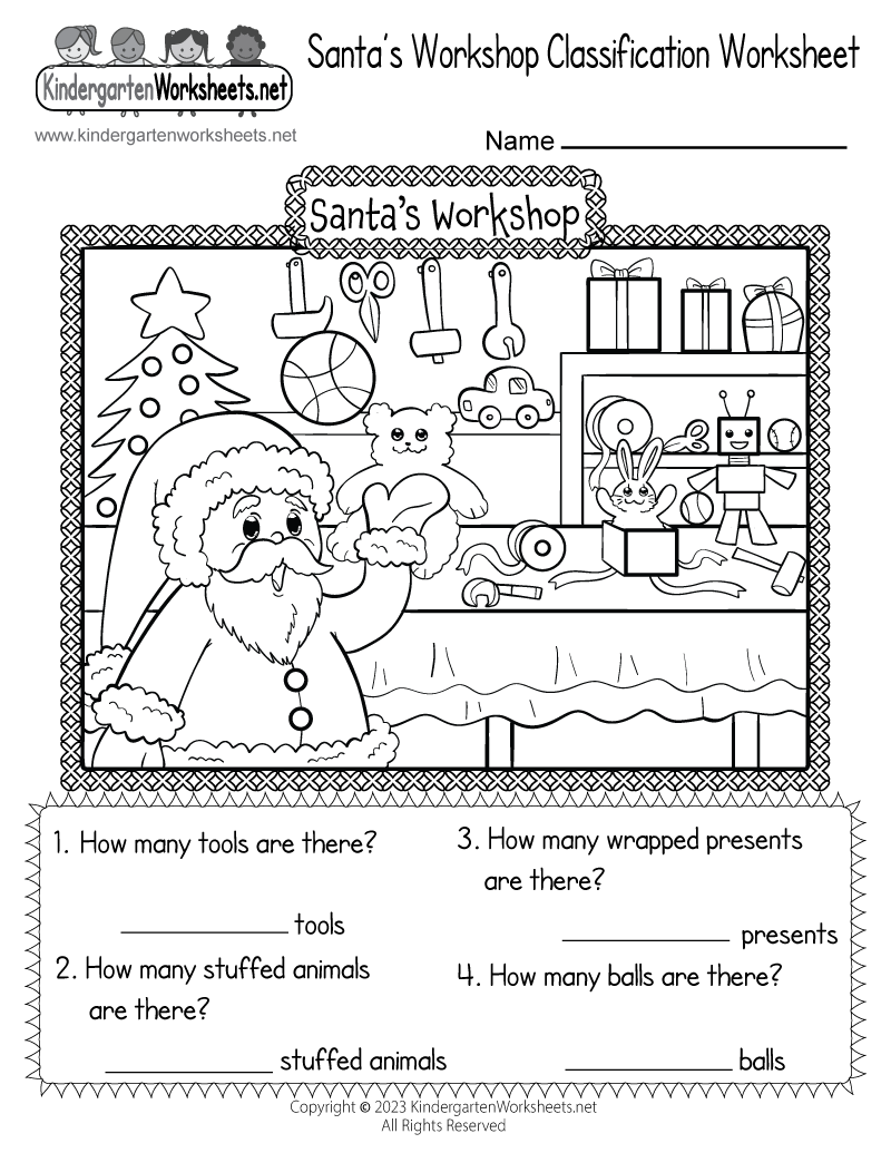 Free Printable Christmas Worksheets