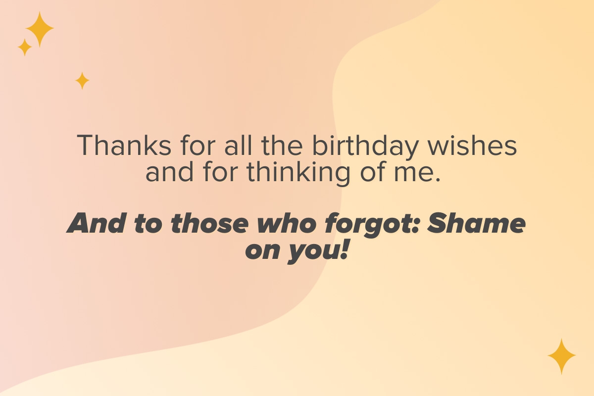 Saying Thanks For Birthday Wishes 28 Thank You Messages MyPostcard