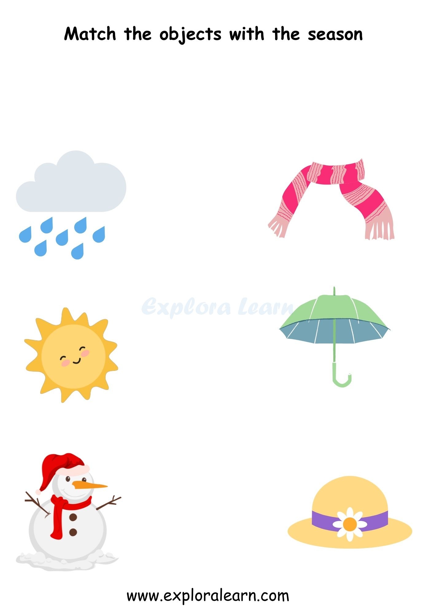Season Worksheets For Preschool