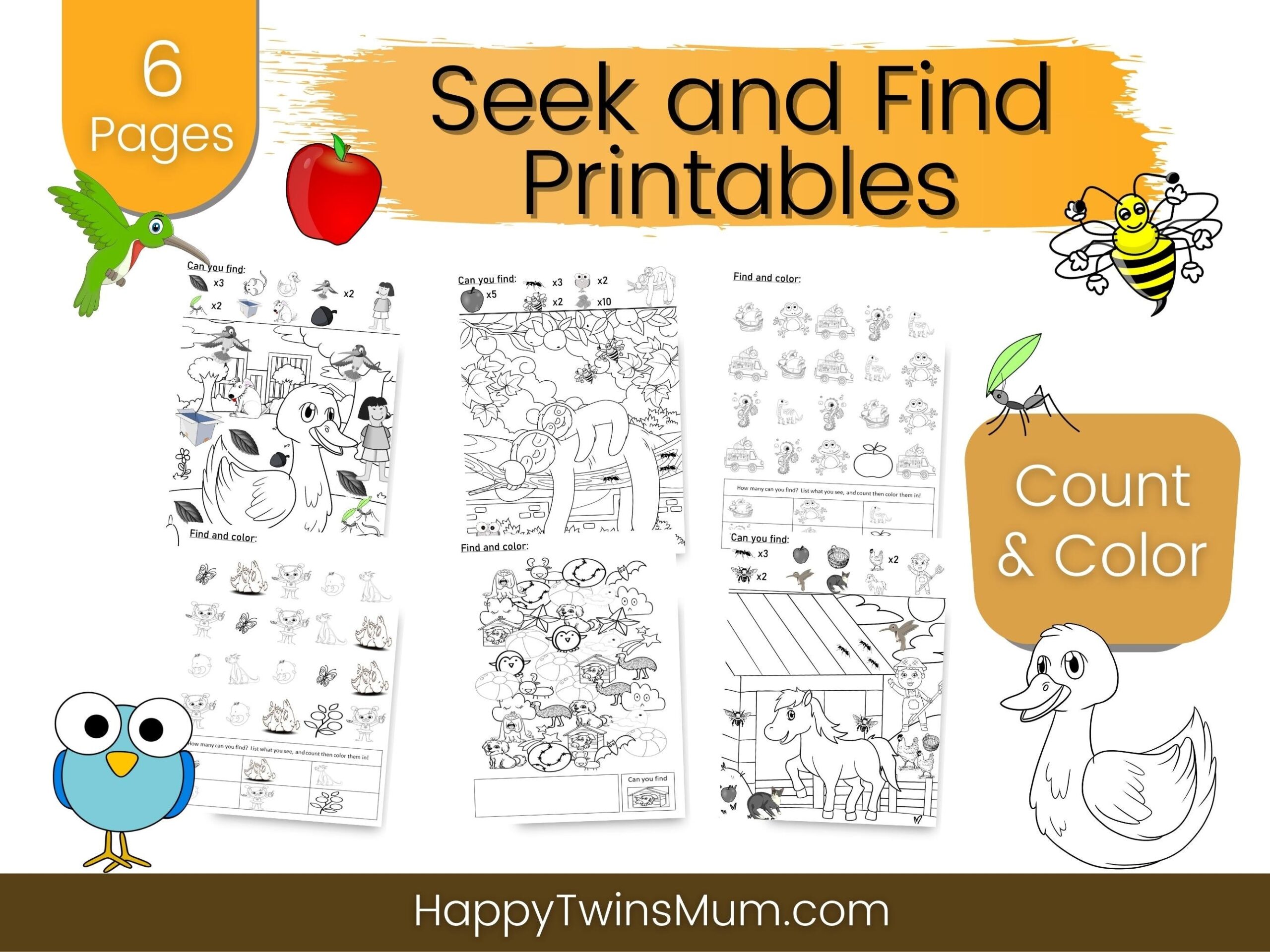 Seek And Find Worksheets