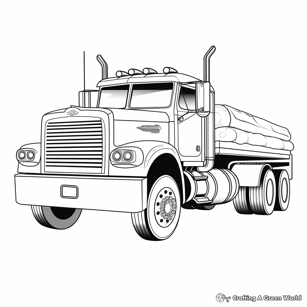 Trailer Truck Coloring Pages
