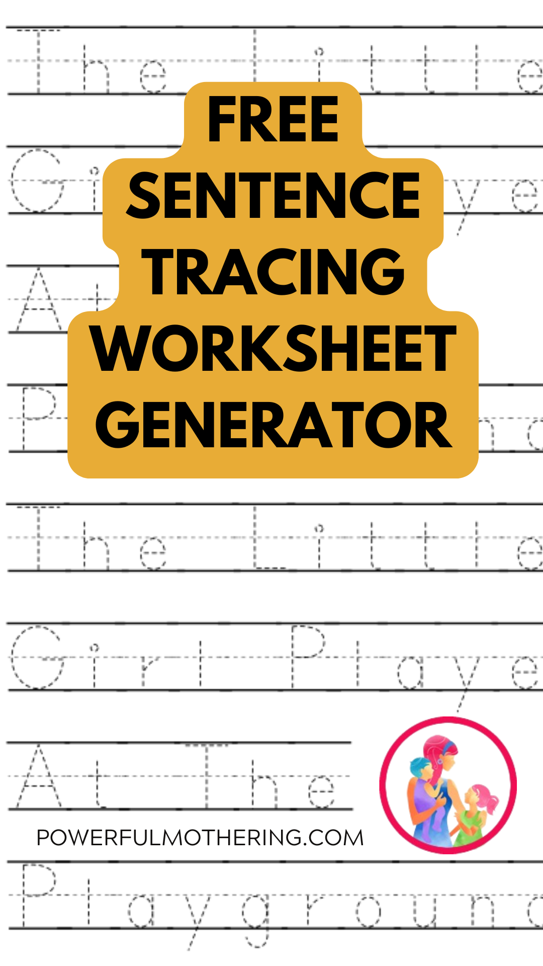 make your own traceable worksheets
