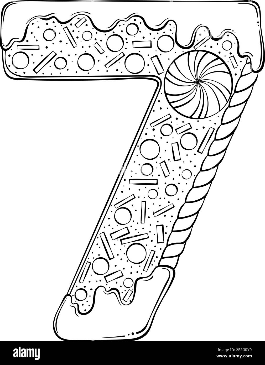 coloring book number 7 coloring page coloring book number 7 coloring page