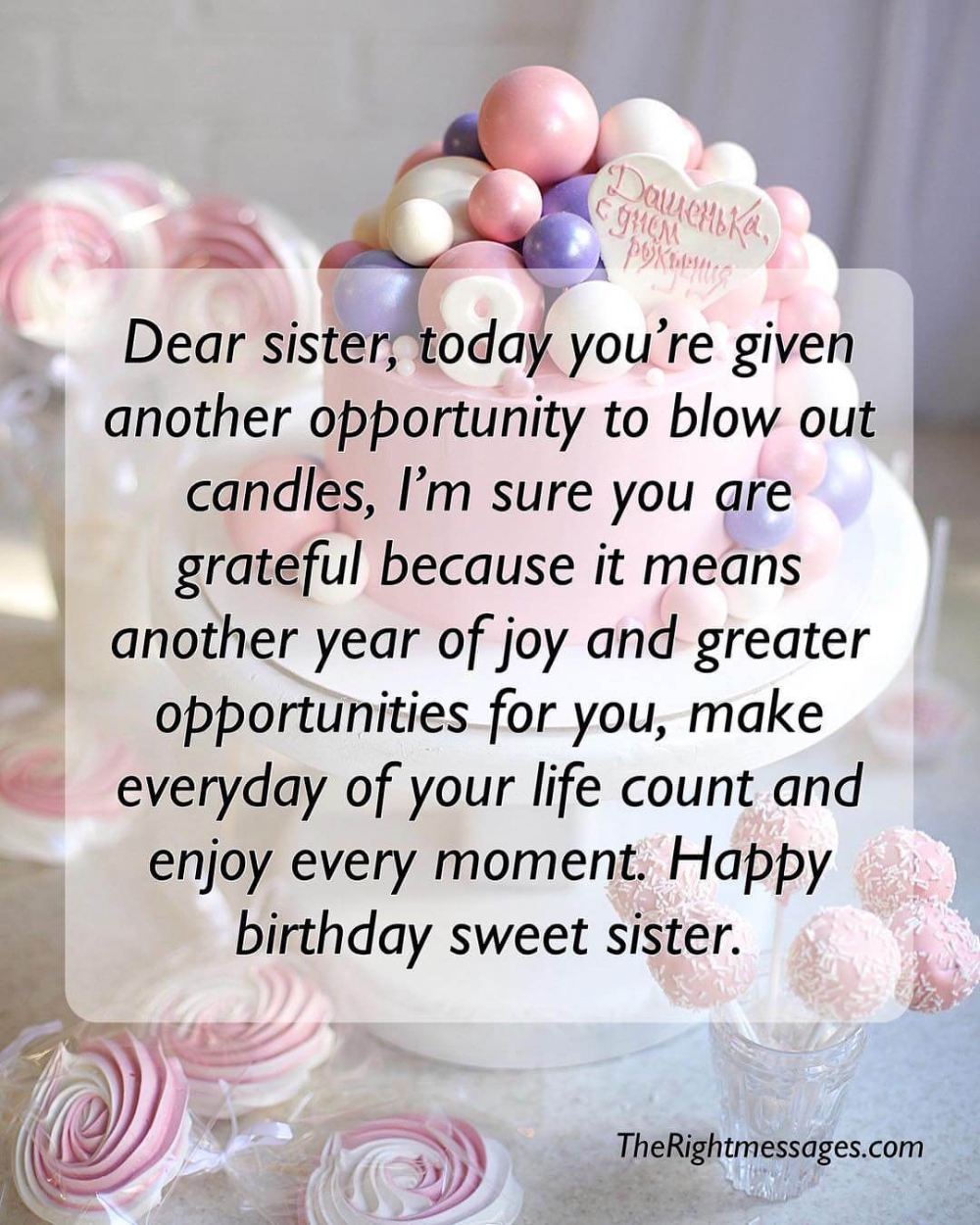 Short And Long Birthday Wishes For Sister The Right Messages