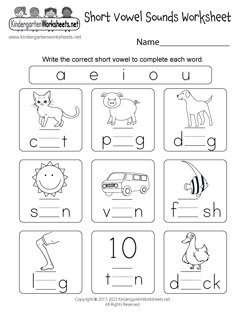 Worksheets For Kindergarten Pdf Free Download