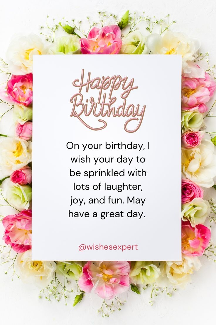 Simple Birthday Wishes Short Happy Birthday