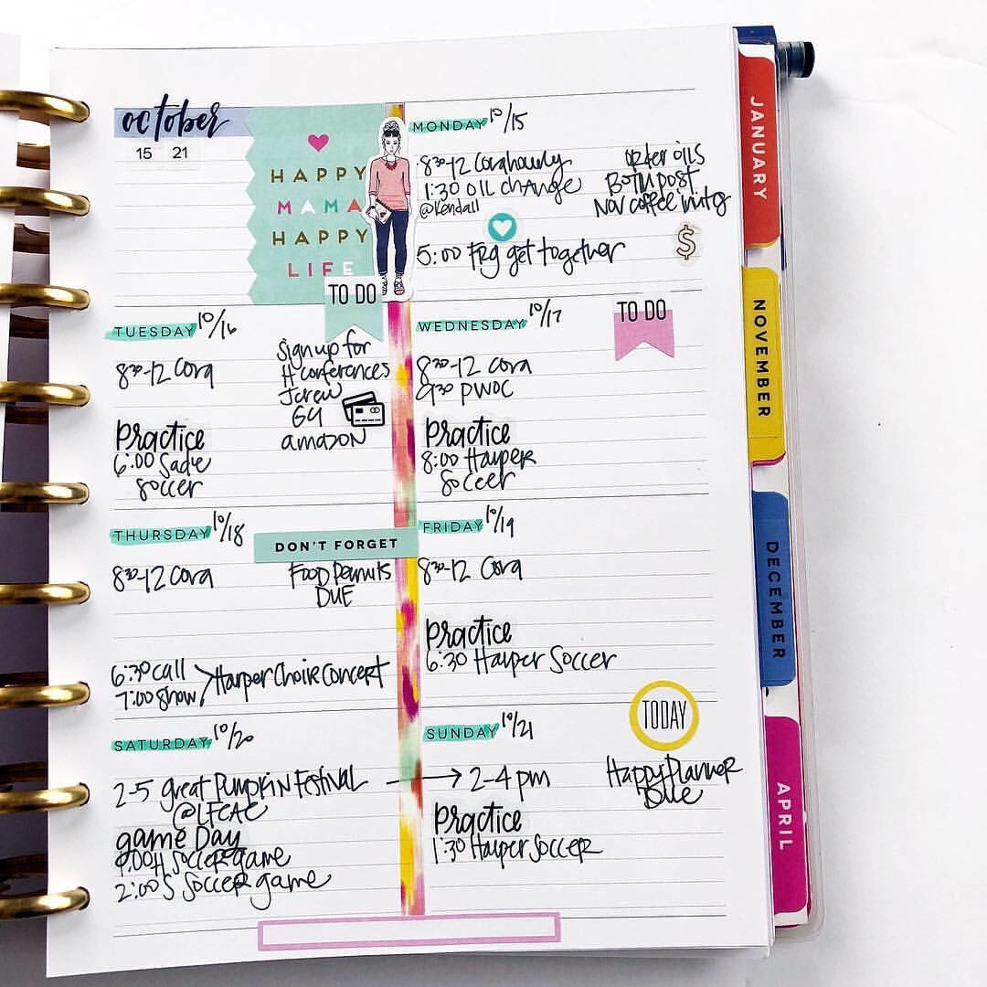 Simple Happy Planner Ideas