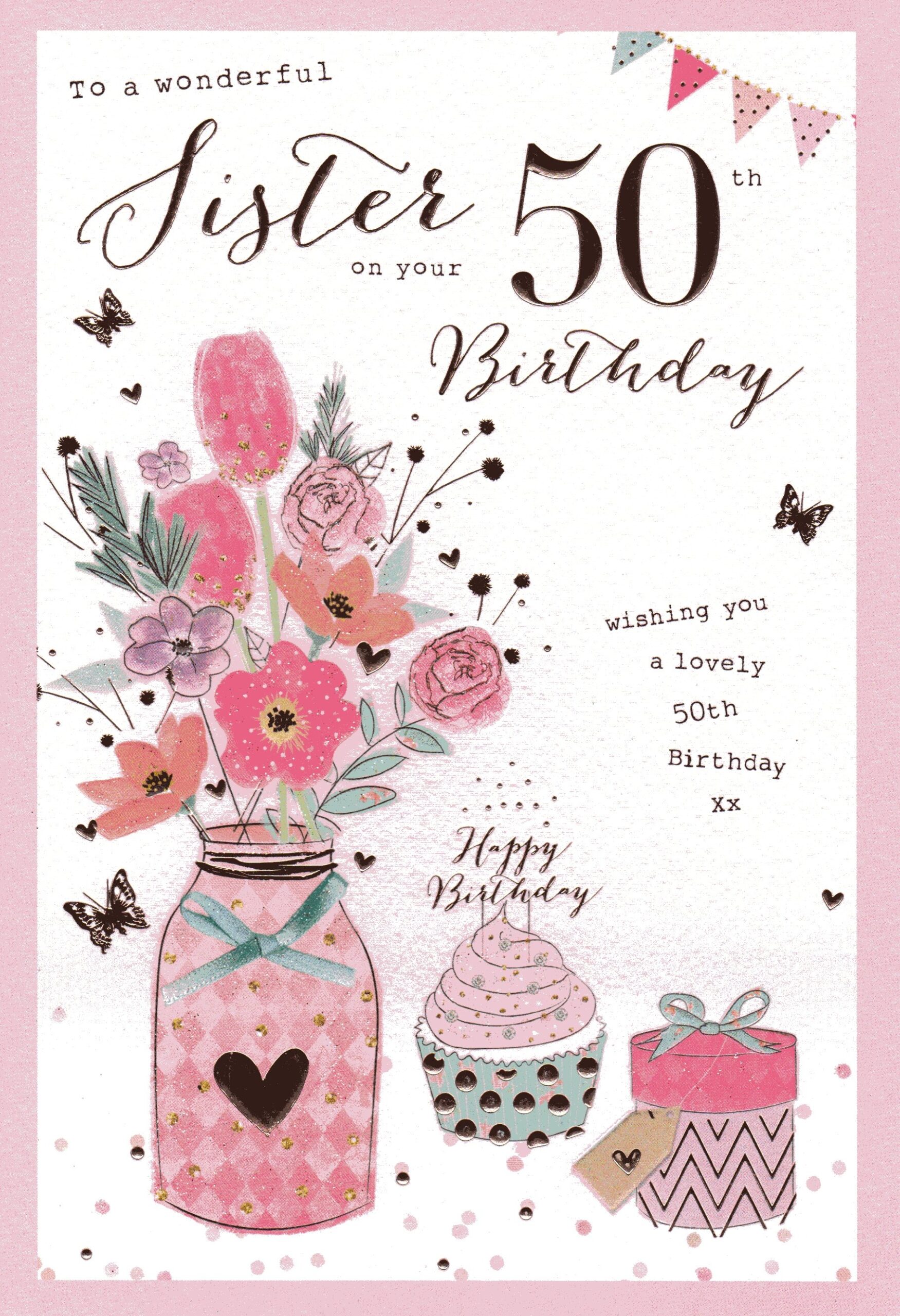 Sister 50th Birthday Greeting World Everyday Cards Religious Cards Seasonal Cards