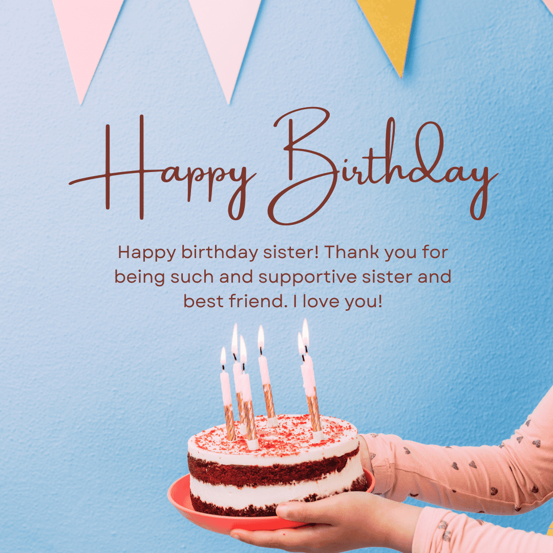 birthday wishes images for sister