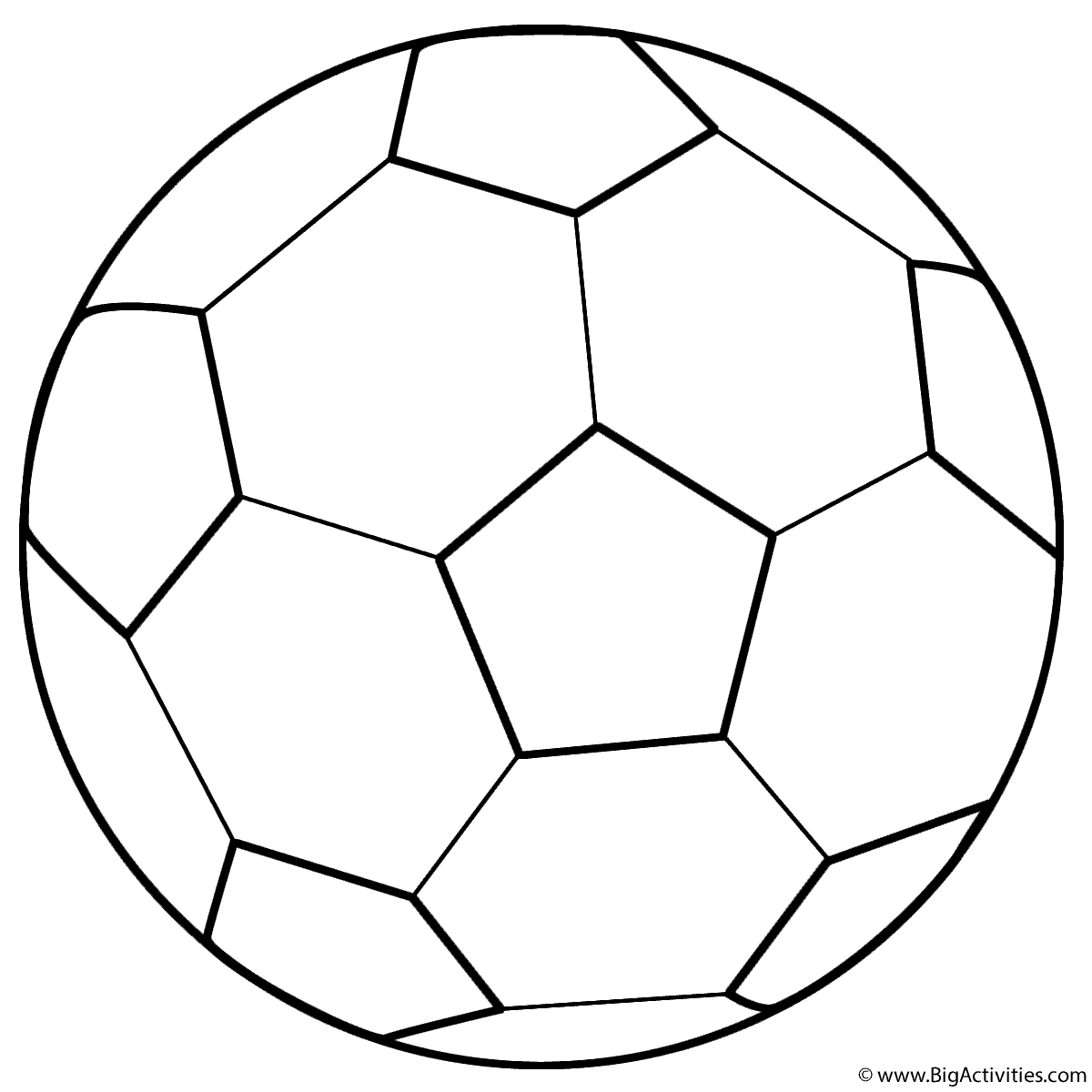 Soccer Ball Color Page