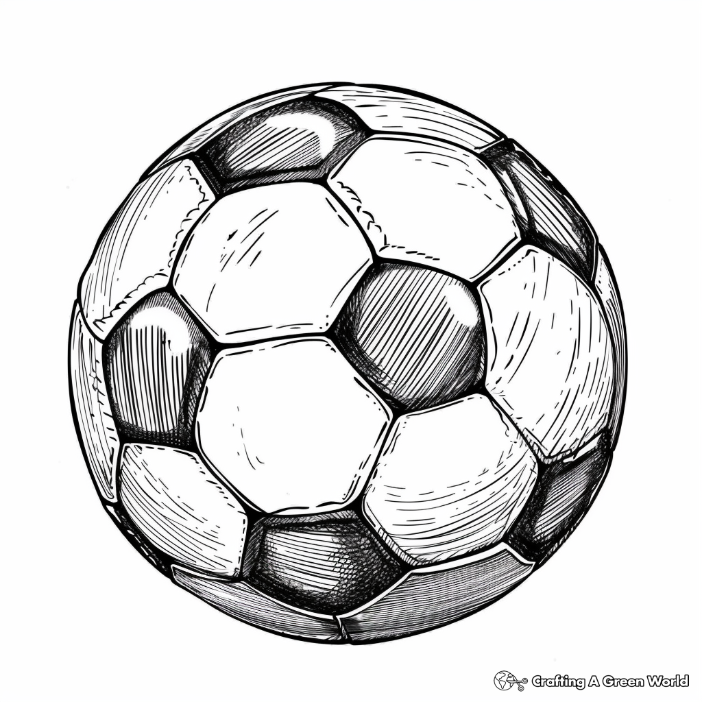 Soccer Ball Coloring Pages Free Printable 