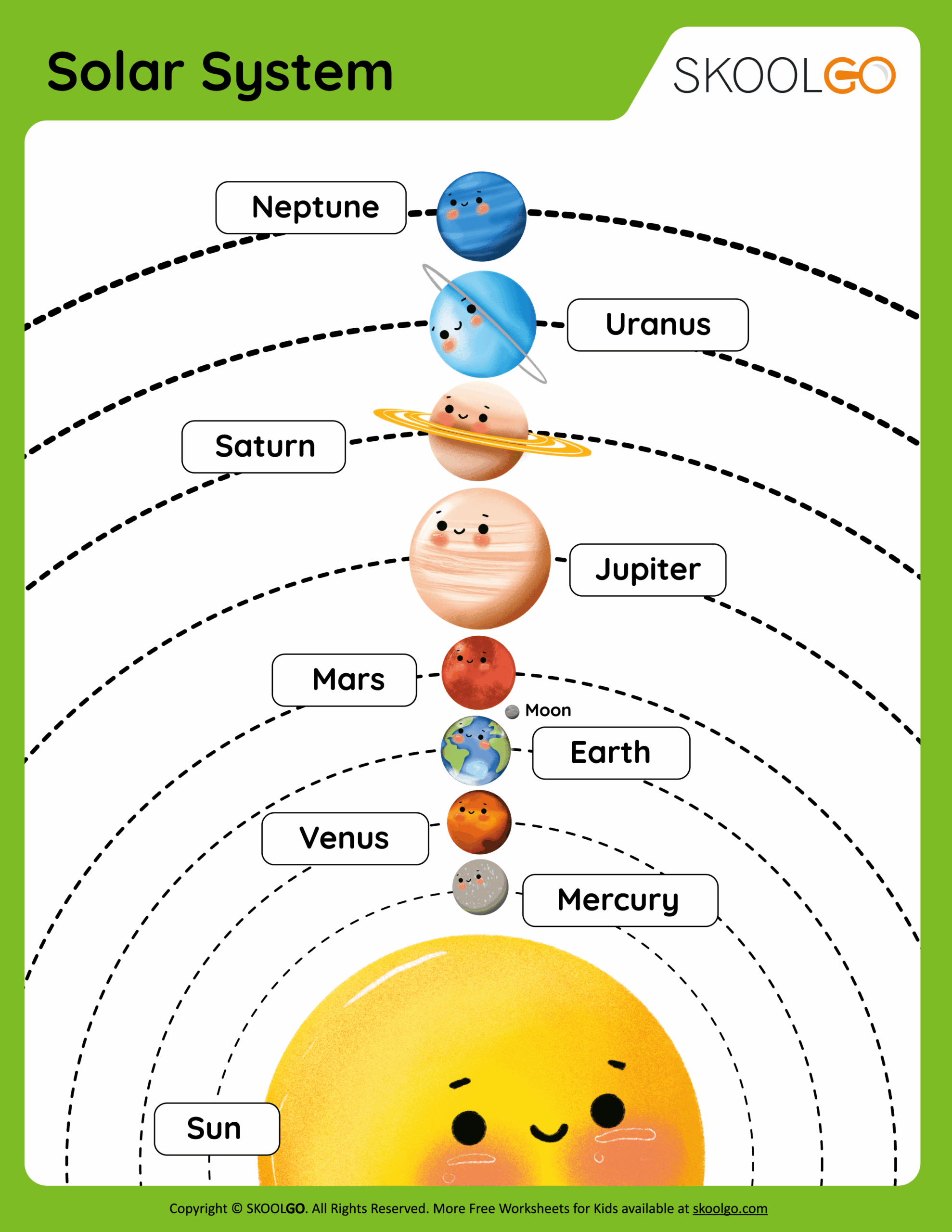 Solar System Worksheets Free