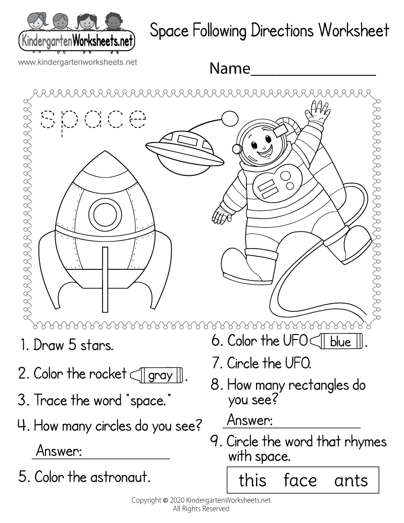 free printable personal space worksheets pdf