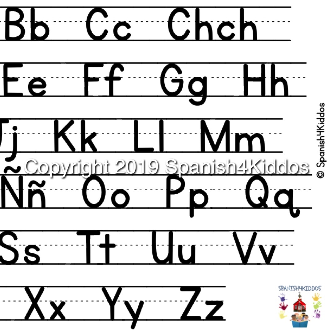 spanish alphabet worksheets pdf