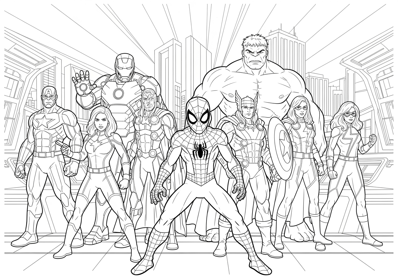 Coloring Pages The Avengers