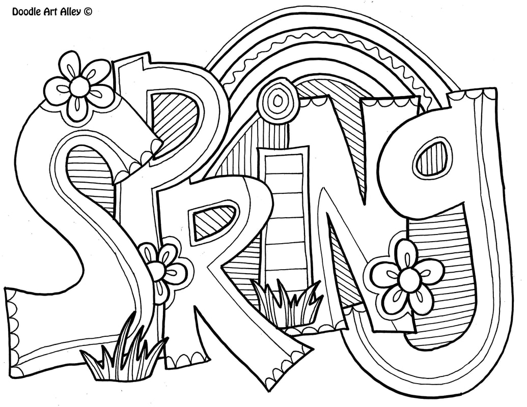 Free Spring Coloring Sheets