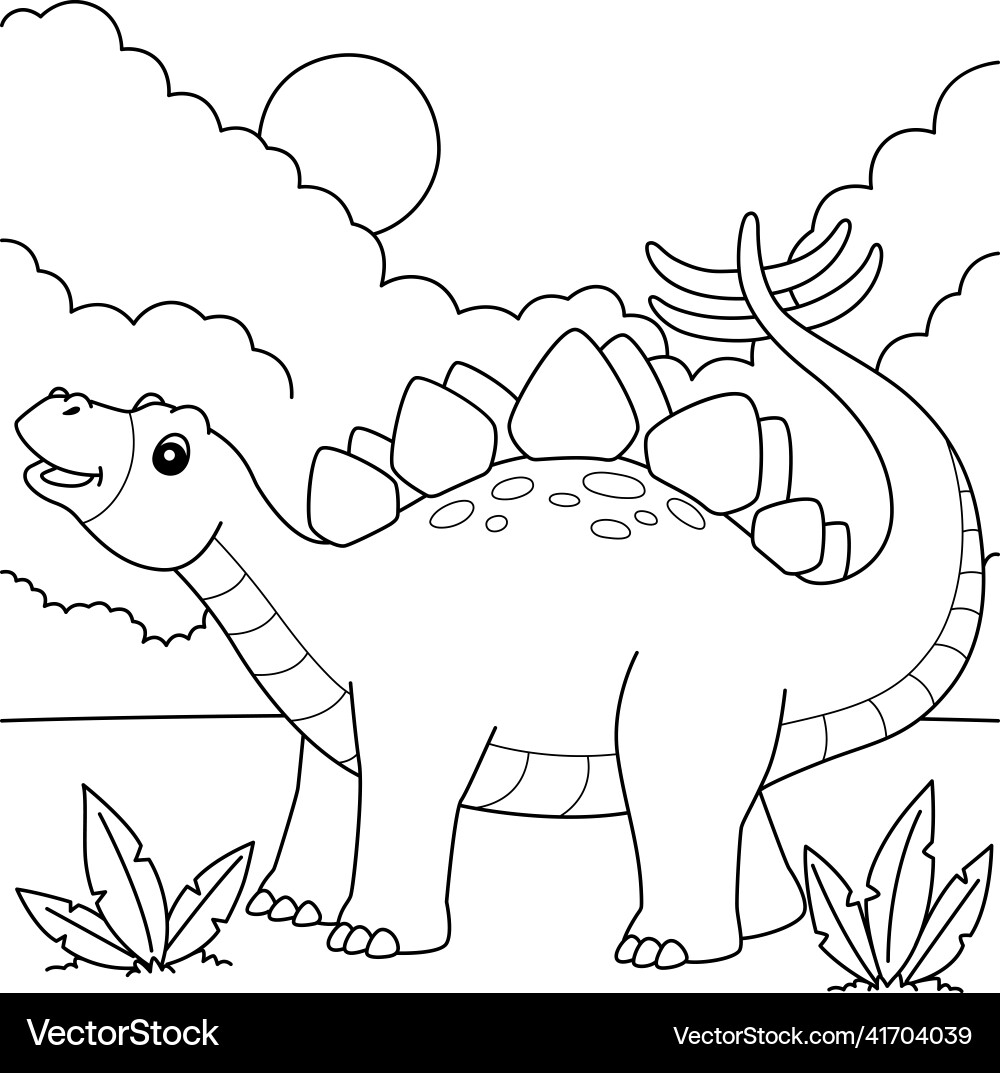 Stegosaurus Dinosaur Coloring Pages