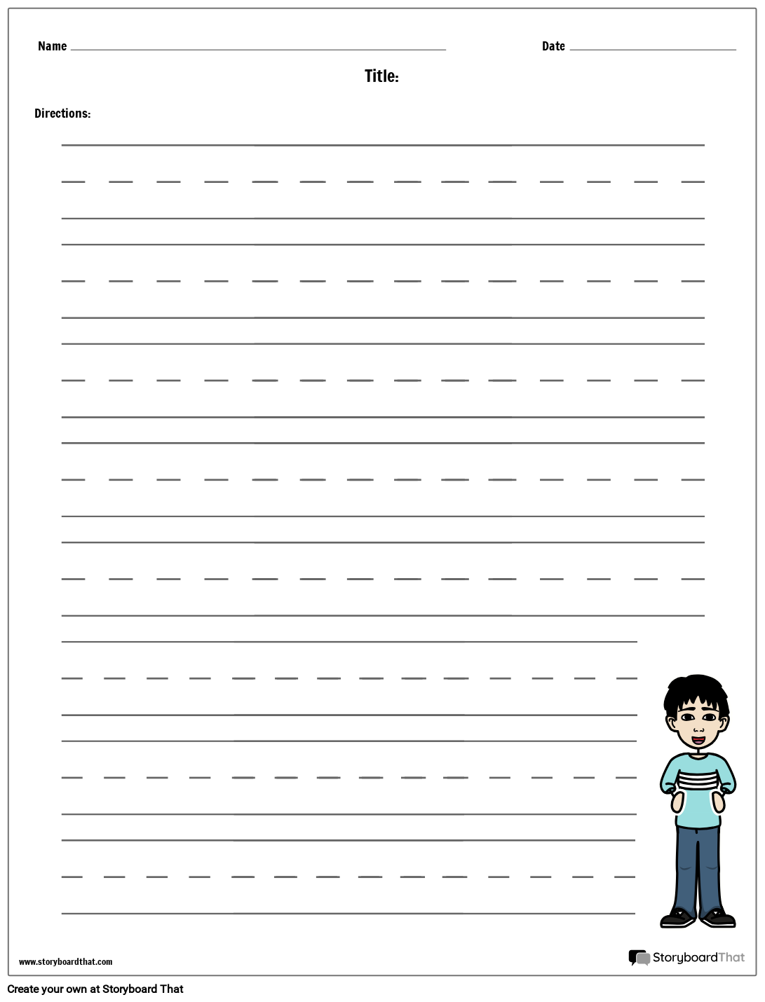 create your own tracing worksheet
