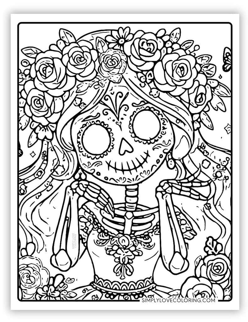 candy skull coloring pages candy skull coloring pages