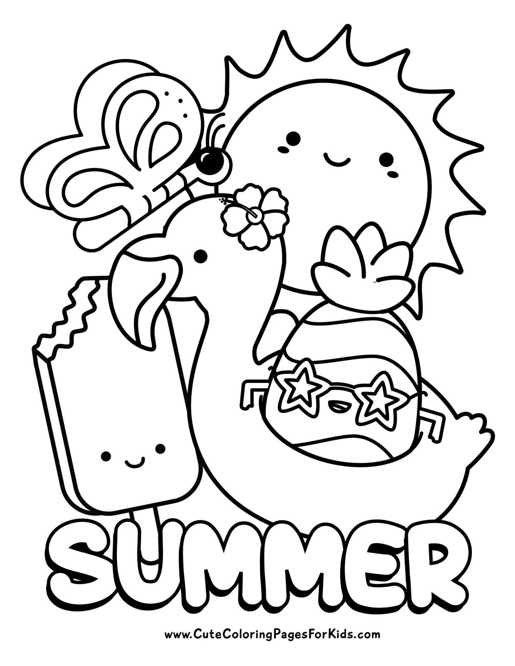 Free Printable Coloring Pages Summer