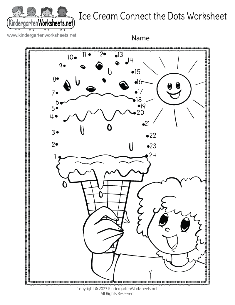 Connect The Dot Worksheet