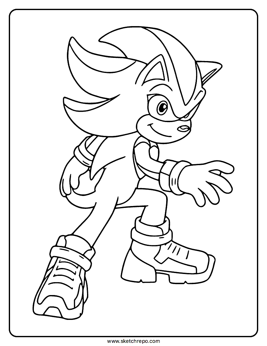 Super Shadow Coloring Pages
