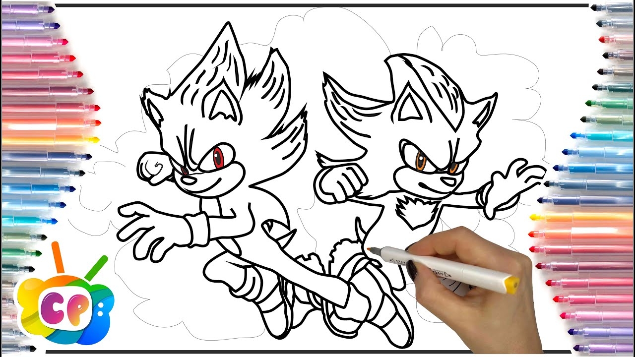 super shadow coloring pages