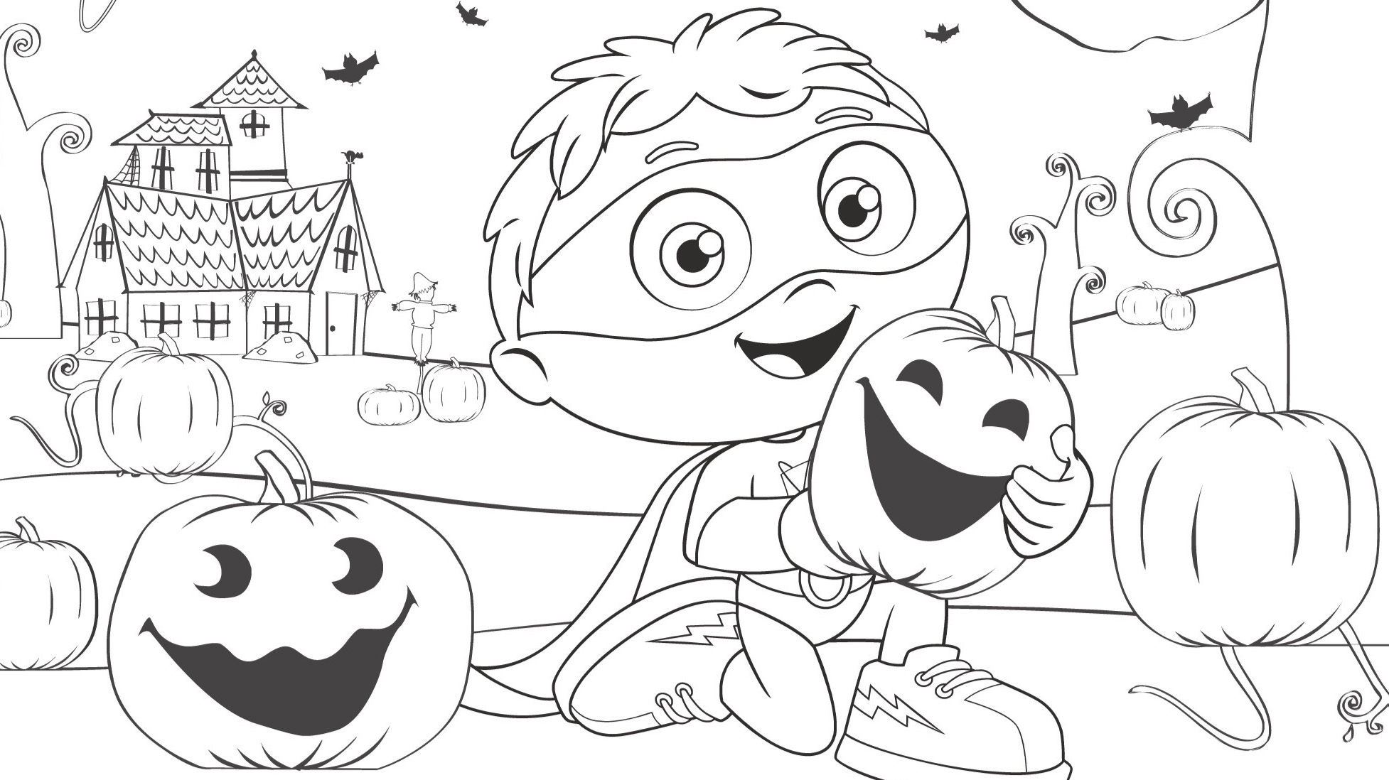 Super Why Halloween Coloring Page Kids Coloring Pages PBS KIDS For Parents Super Why Halloween Coloring Page Kids Coloring Pages PBS KIDS For Parents