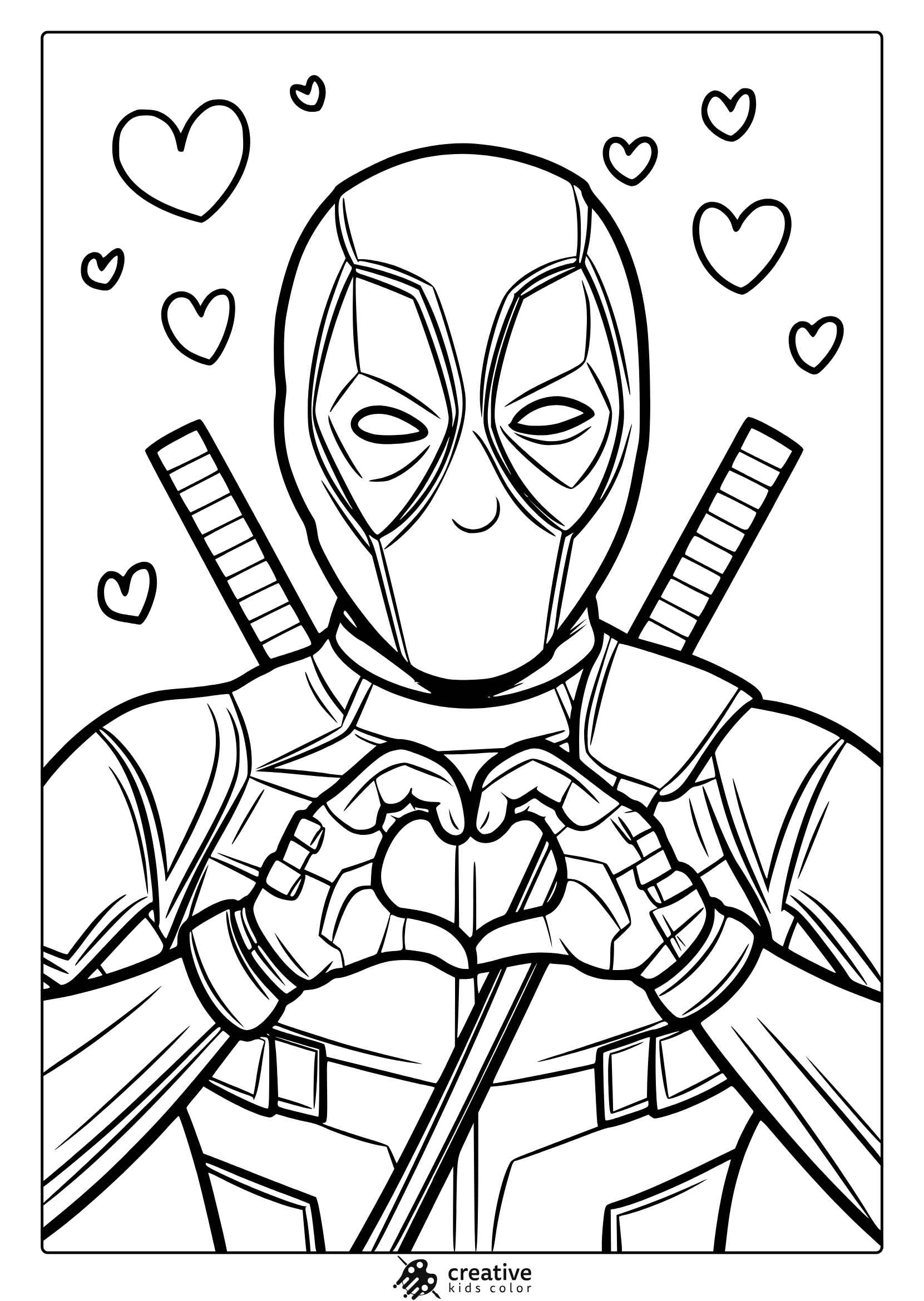 Super Hero Coloring Page