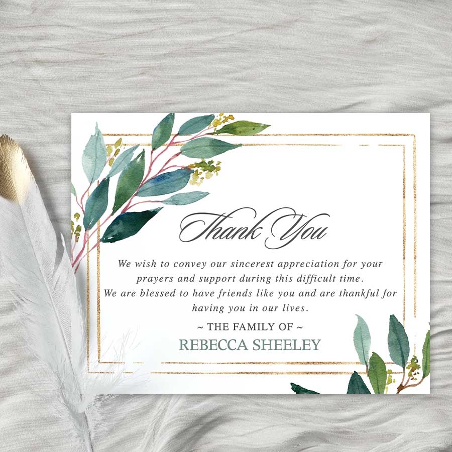 thank you card wishes