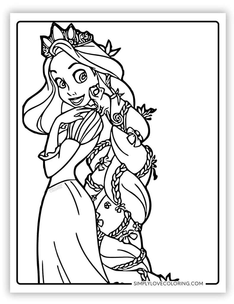 rapunzel tangled colouring pages rapunzel tangled colouring pages