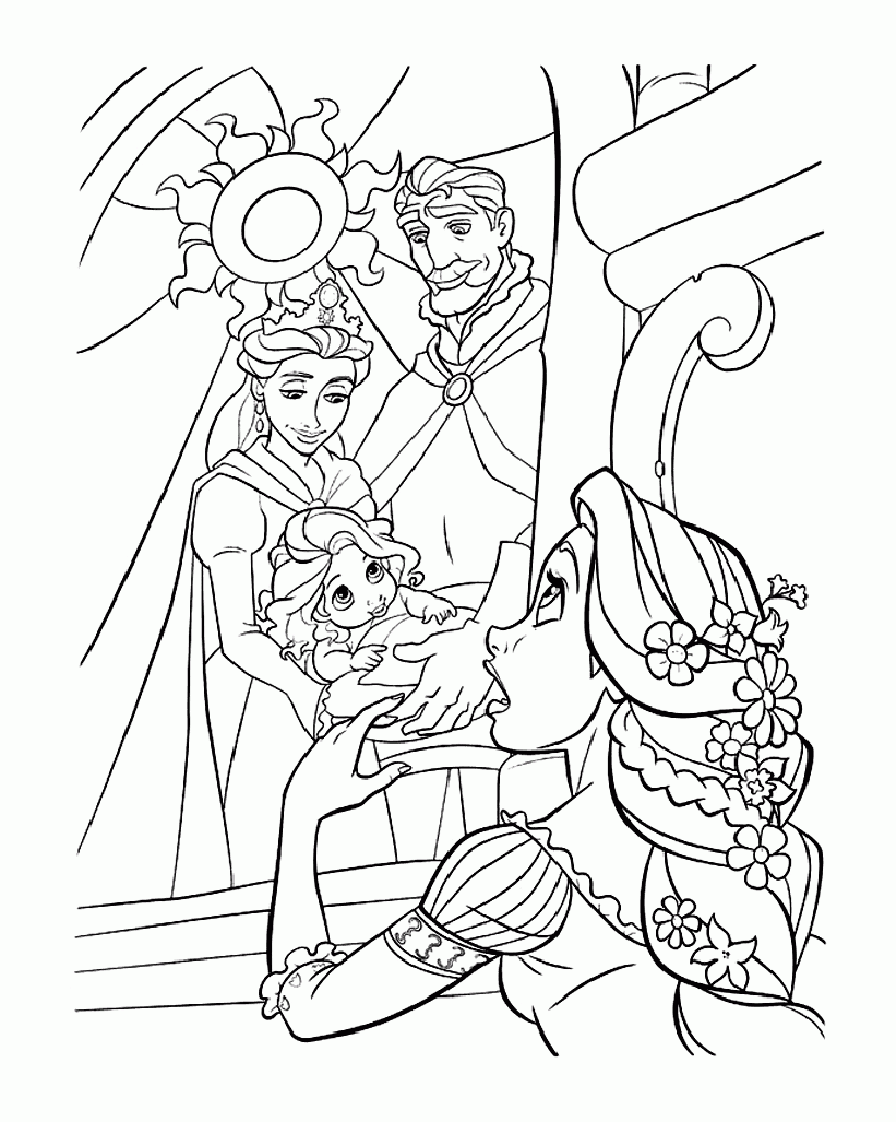 Tangled To Download For Free Tangled Coloring Pages