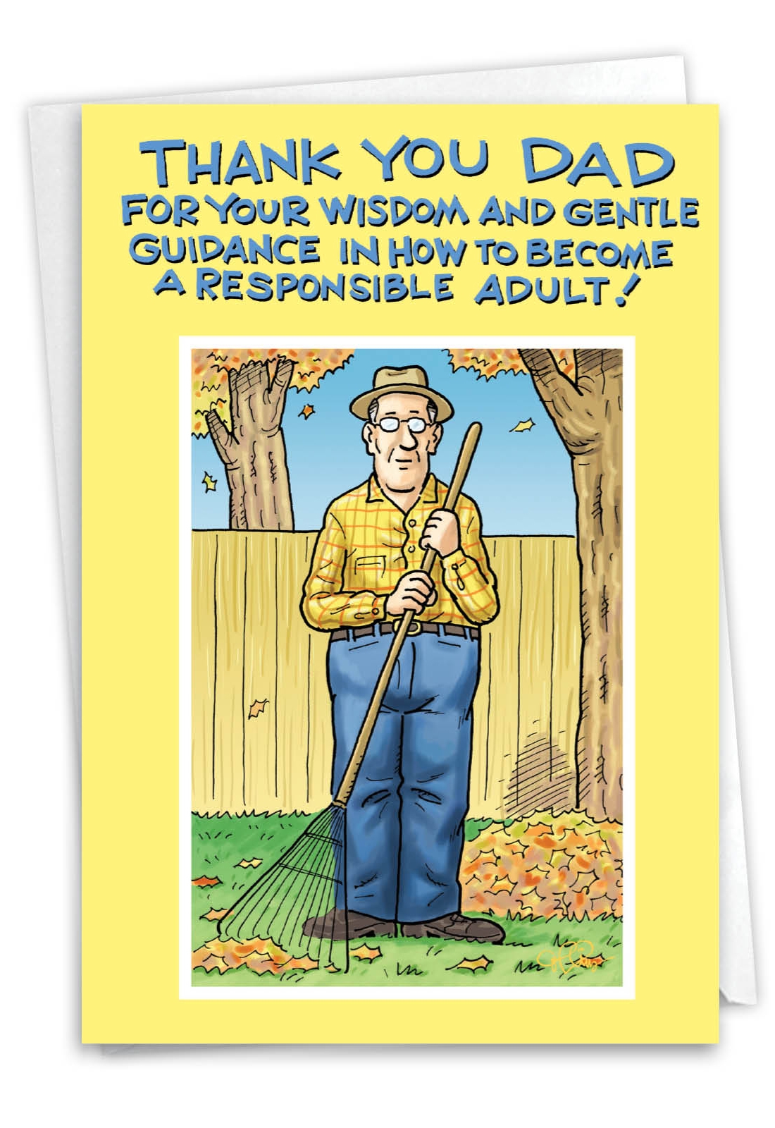 Thank You Dad Funny Birthday Greeting Card For Men