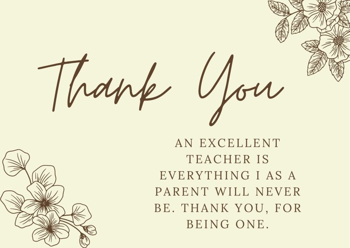 Thank You Wishes For Teacher
